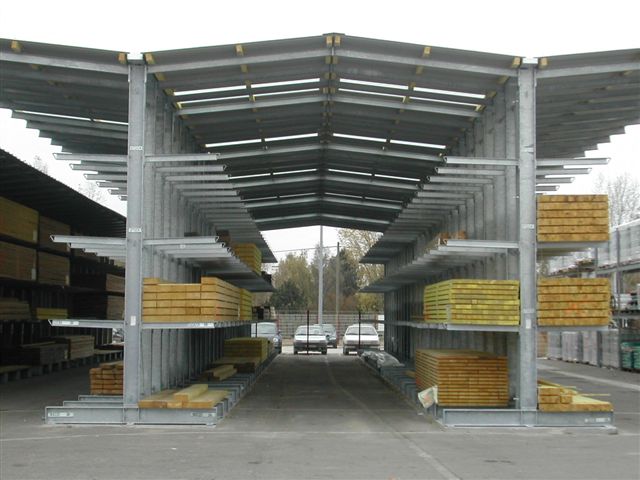 [Translate "Hungary"] Rack-clad warehouse Cantilever racking